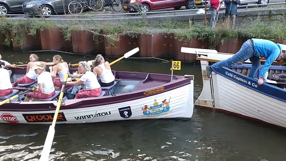 Amsterdam Canal Race-wooden sloops