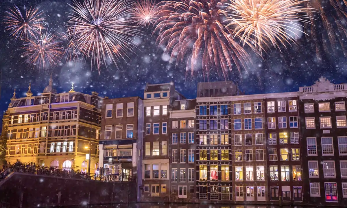 New year celebrations In Amsterdam