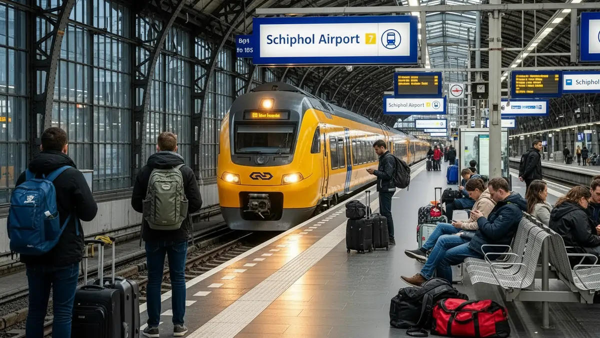 Schiphol Train Station Entrance