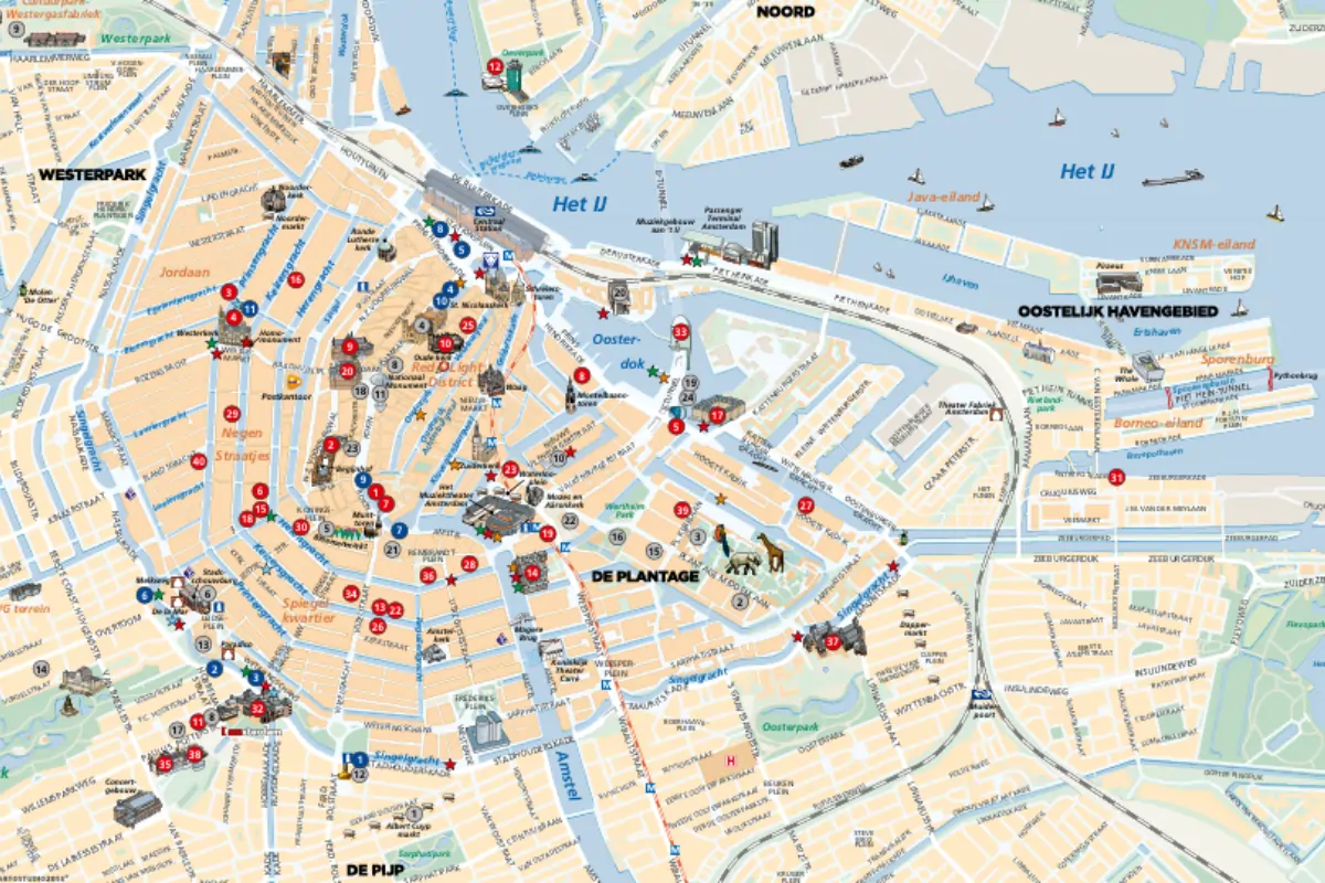 Amsterdam Centre Map Amsterdam Centre Map