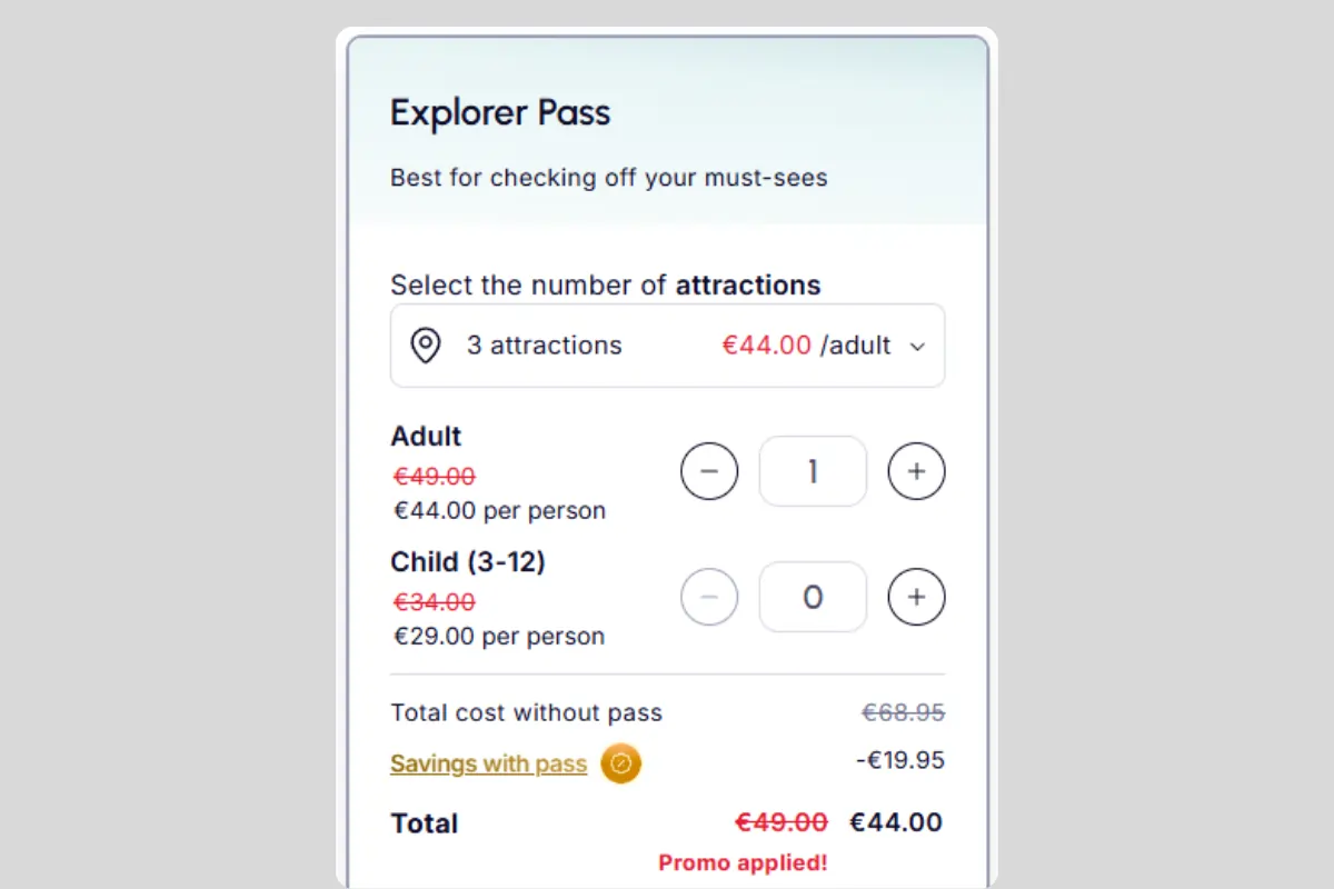 Explorer Pass Amsterdam Costs