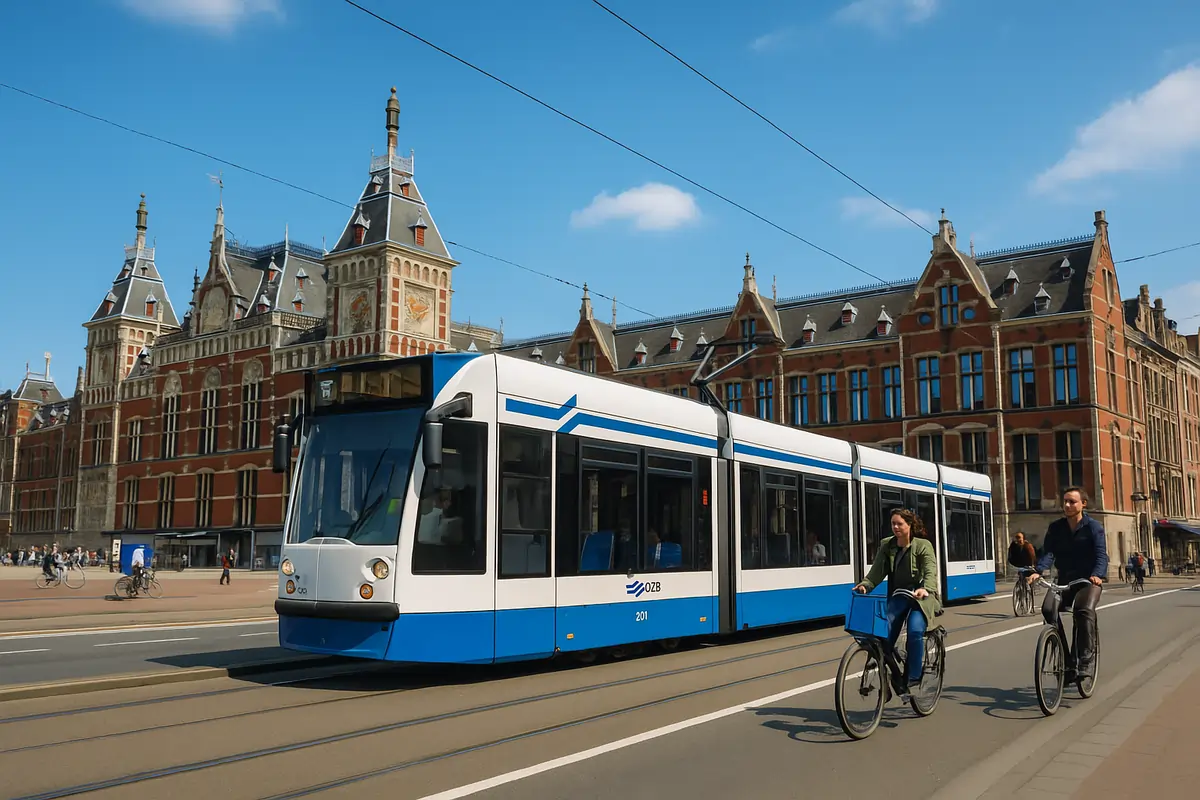 Amsterdam Public Transport – Tram at Central Station