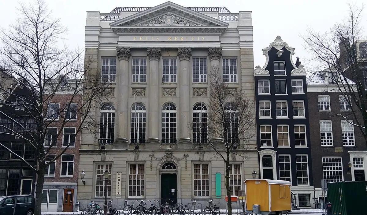 Felix Meritis building on Keizersgracht in Amsterdam